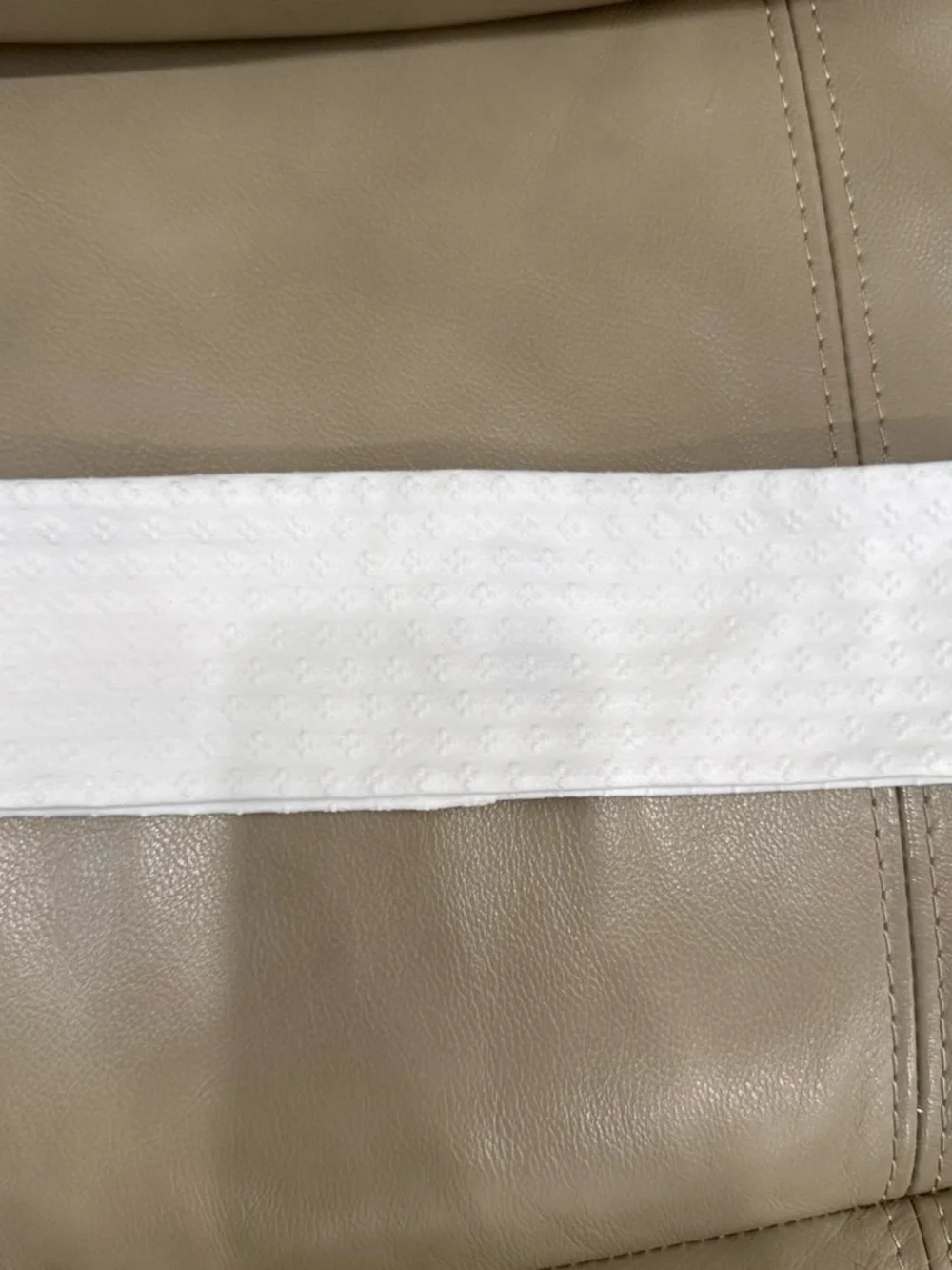 White Textured Headband for Women
